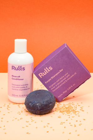 Barre de shampoing + revitalisant à rincer